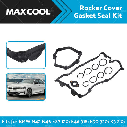 Rocker Cover Gasket & Seal Kit for BMW N42 N46 E87 120i E46 318i E90 320i X3 (2001-2013)