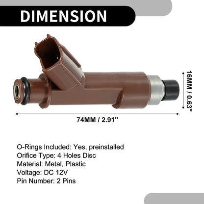 Fuel Injector 8 x No.23209-0F020 for Toyota 4Runner (2004-2009)