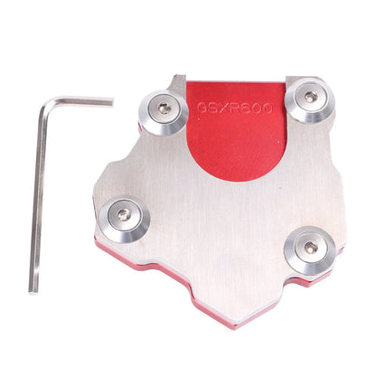 Motorcycle Side Stand Plate Pad Base for Black Gray (Fits Various Models)