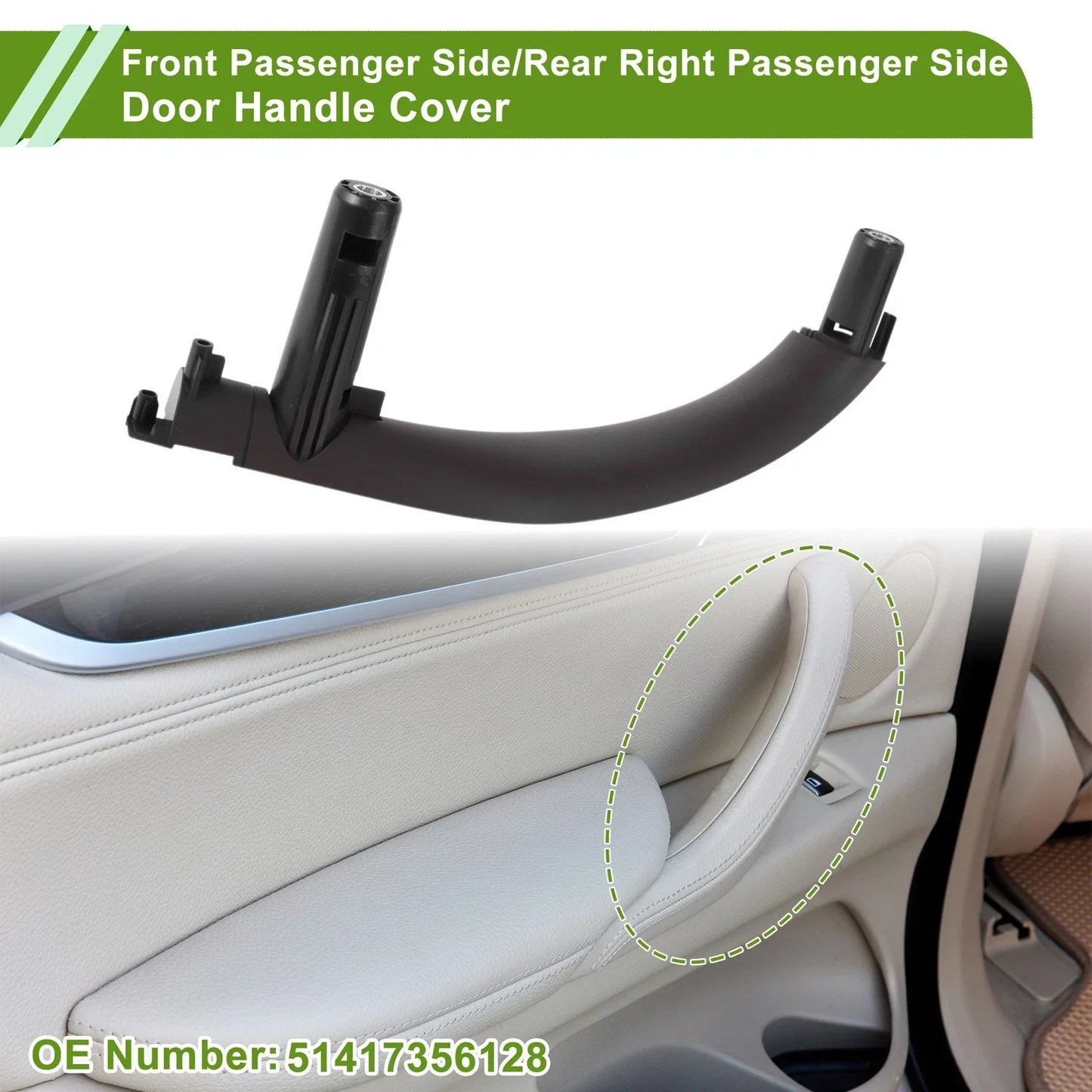 Door Panel Handle Pull Trim Cover for BMW X5 F15 F85 (2014-2018)