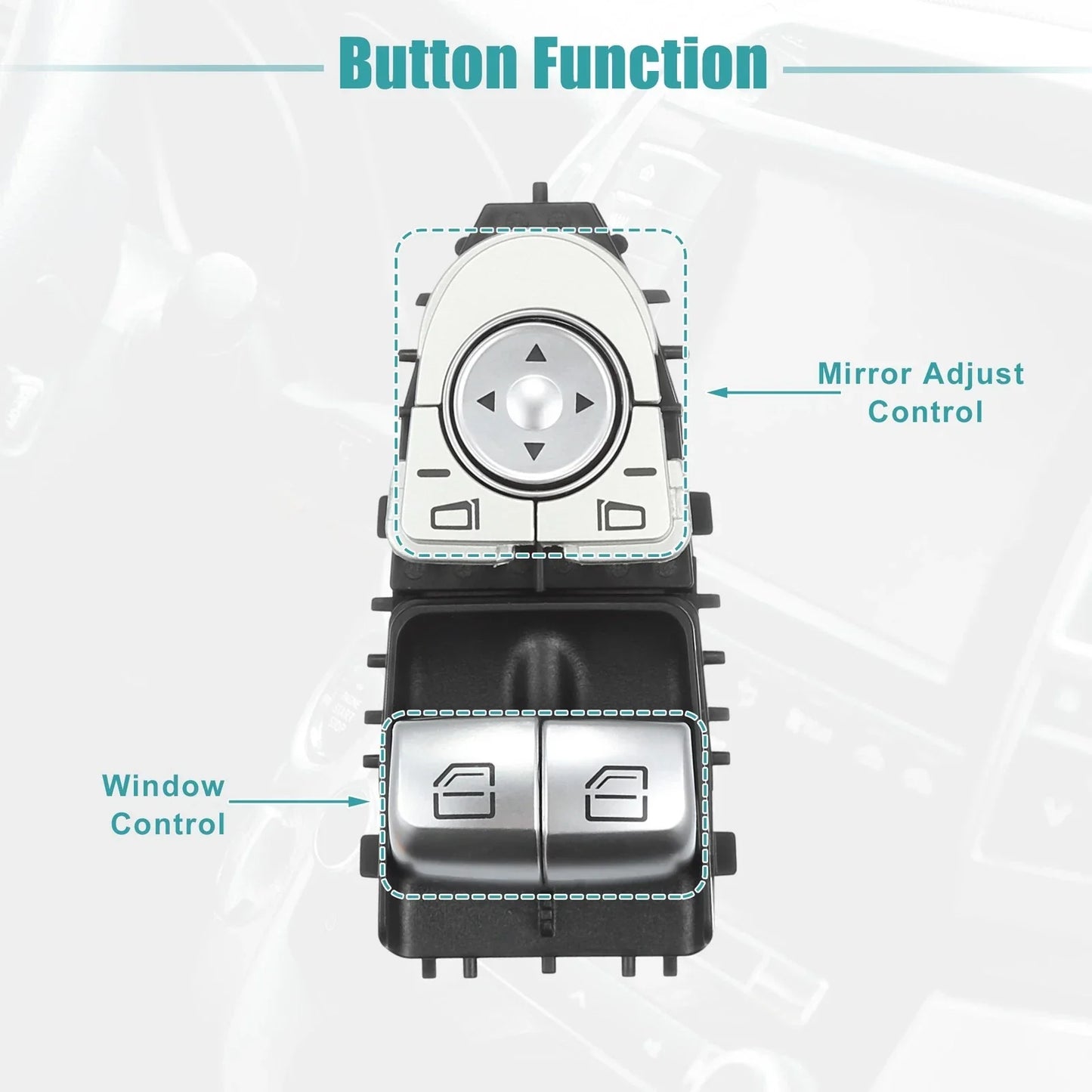Power Window Switch for Mercedes-Benz C300 C43 C63 (2015-2020)