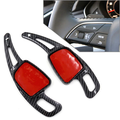 Carbon Fiber Look Steering Wheel Shift Paddles for Audi A3 S3 SQ7 (2017-2020)