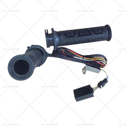 12V Heated Rubber Handlebar Grips for Motorcycle (Fits 22mm 7/8")