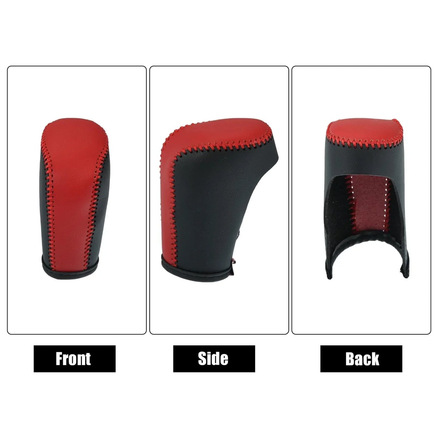 Car Gear Shift Knob Cover for Honda Accord (2018-2022) - 1 x Black Red