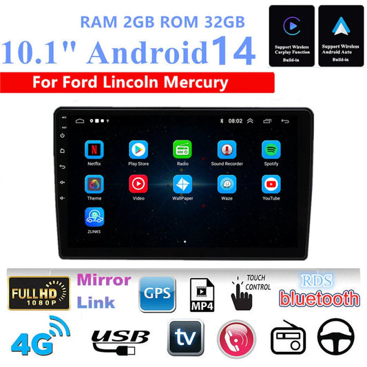 10.1'' Head Unit Car Stereo GPS for 2004-2008 Ford F150
