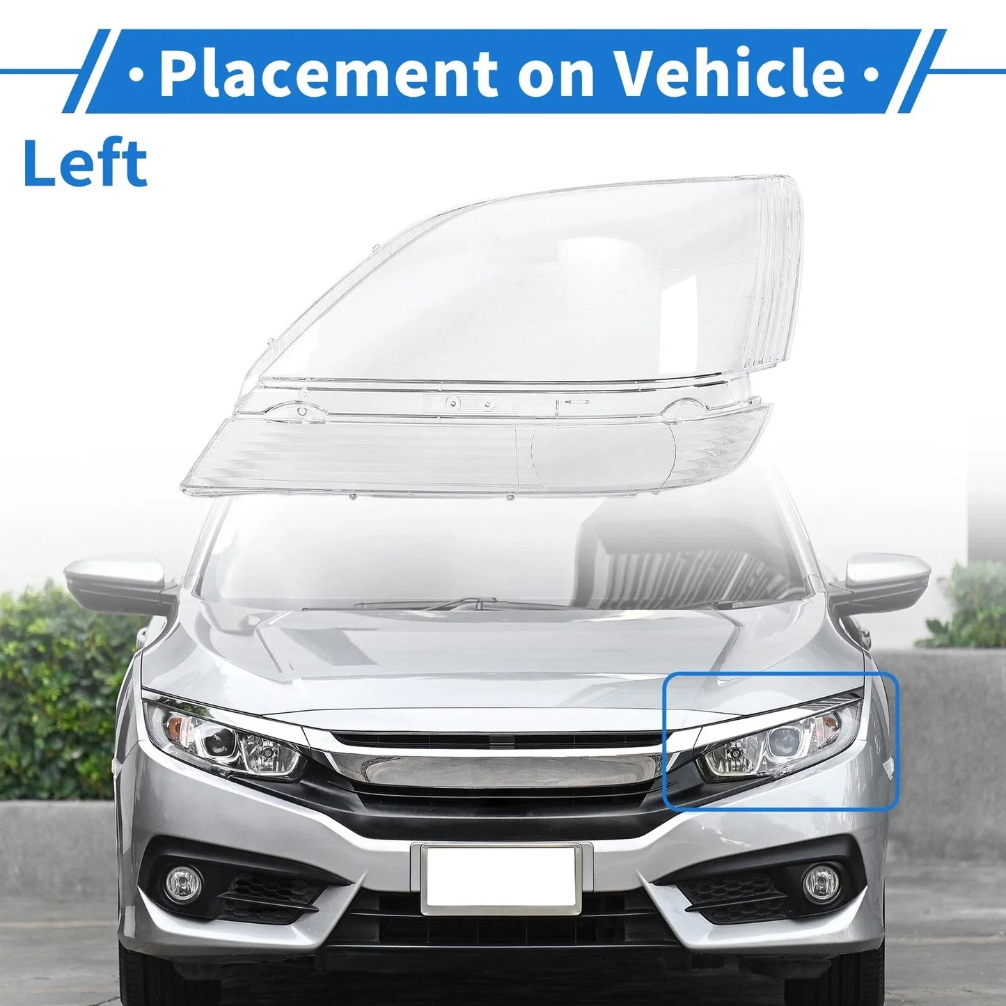 Car Front Left Headlight Lens Cover for Lexus RX300 (1999-2003)