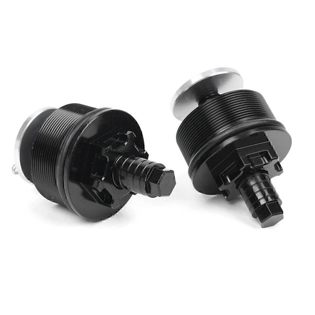 CNC Aluminum Motorcycle Preload Adjusters Fork Bolts  Black for Honda CB400