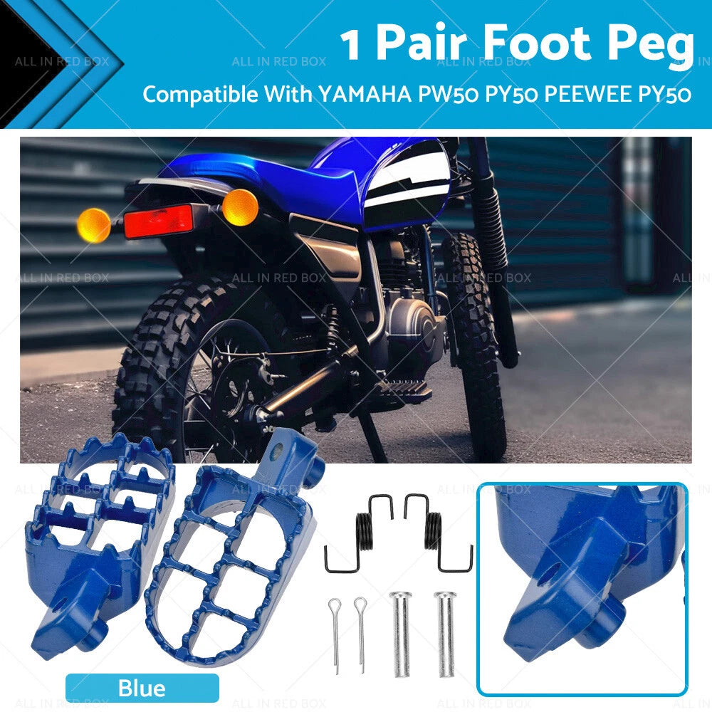 Blue Foot Peg Footrest Assembly for Yamaha PW50 Peewee