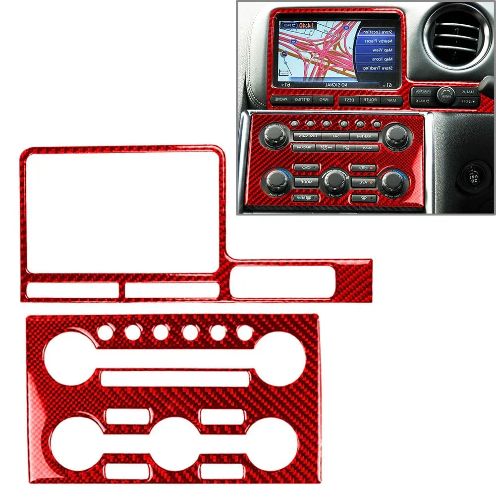 RHD Central Control Navigation Panel Cover Trim for Nissan GTR R35 (2008-2016)