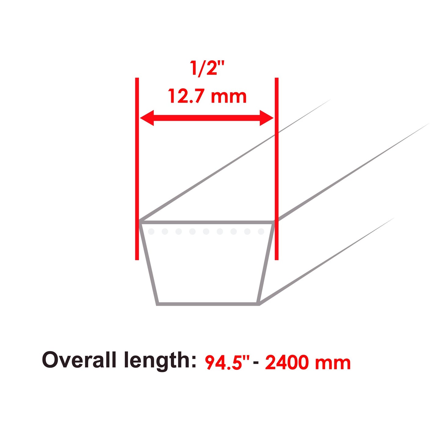 Deck Belt Replacement for Simplicity 1696022 2518 2690472 2518 (—)