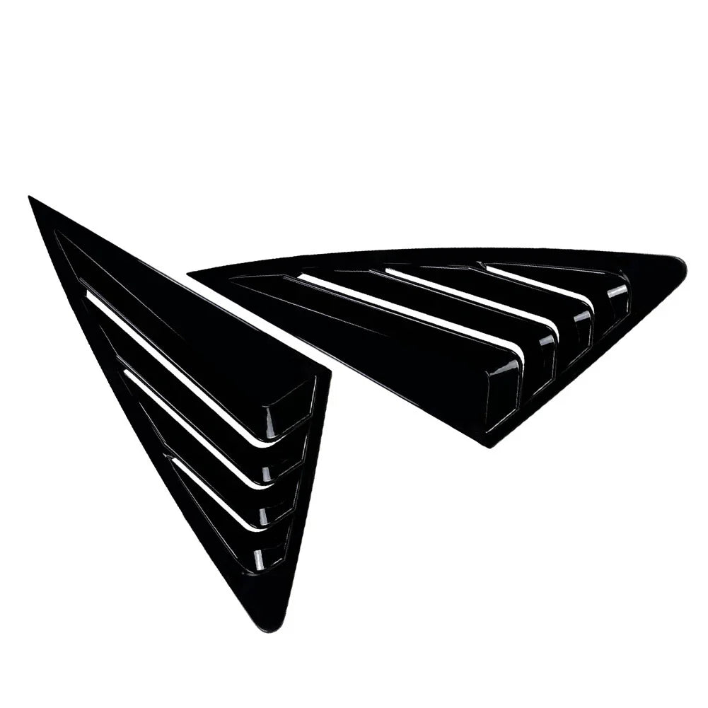 Rear Window Louvers Cover for Audi Q3 F3 Sportback (2019-2024) Black