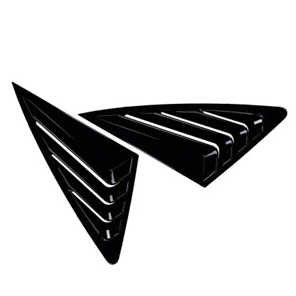 Rear Window Louvers Cover for Audi Q3 F3 Sportback (2019-2024) Black
