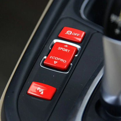 Red Gear Shift Knob Cover for BMW 1 2 3 4 F20 F30 F32 (2012-2020)
