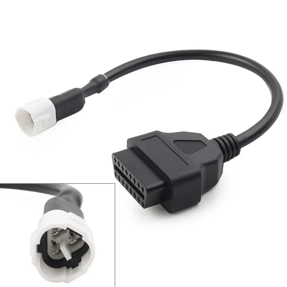 3Pin to 16Pin OBD2 Diagnostic Scanner Adapter Cable for YAMAHA YZF-R125, MT-125