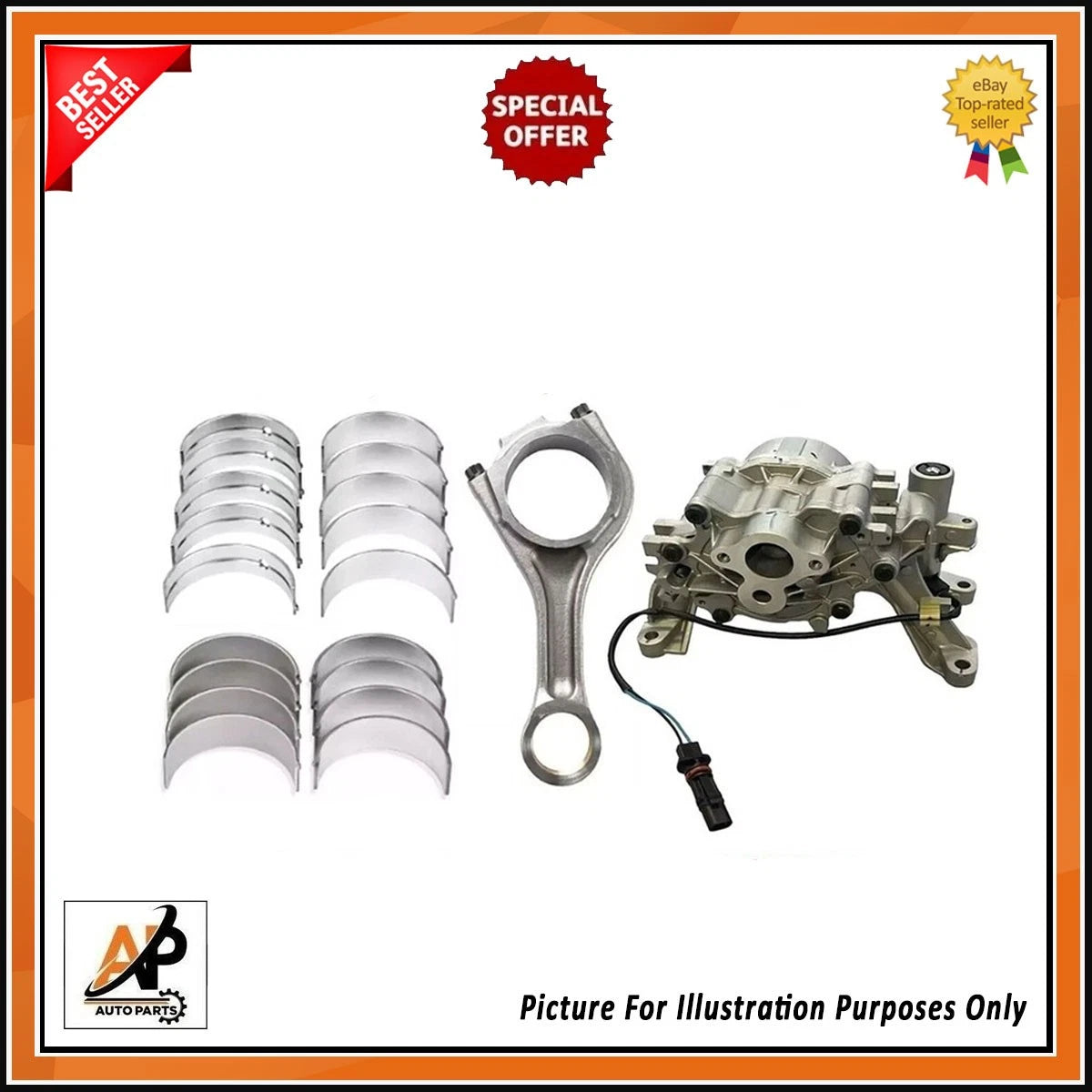 Crankshaft Kit with Bearings and Oil Pump for Land Rover 2.0 (2010–2015)