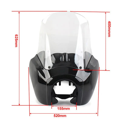 15'' Windshield Headlight Fairing Cover for Harley Dyna FXDXT (2006-2017)