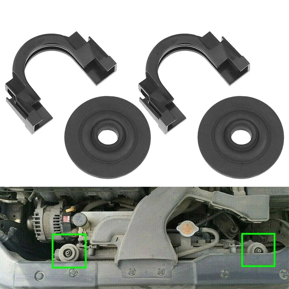 Front Upper Radiator Mounting Brackets for Nissan Maxima, Quest, Rogue, Altima (2009-2015)