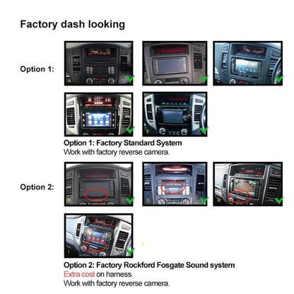 6-64GB Apple CarPlay Android Auto Stereo for Mitsubishi Pajero (2006-2016)