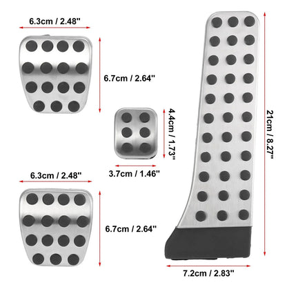 4 Pcs Manual Transmission Pedal Pad Covers for Mercedes-Benz