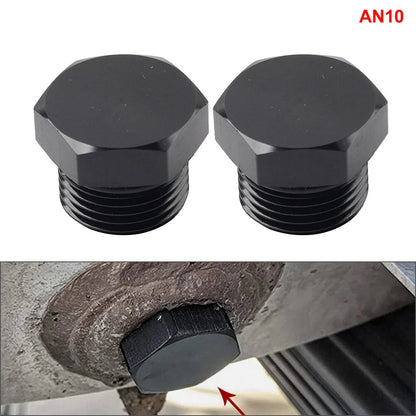 Aluminum 10AN Block Off Cap ORB Plug Male Fitting Adapters