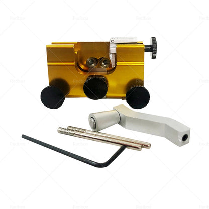 Chainsaw Sharpener Jig with Sharpening Heads - Portable for Manual Use