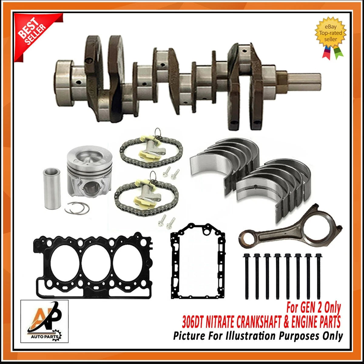Crankshaft Rebuild Kit Heavy Duty for Land Rover Range Rover 3.0 (2005–2009)
