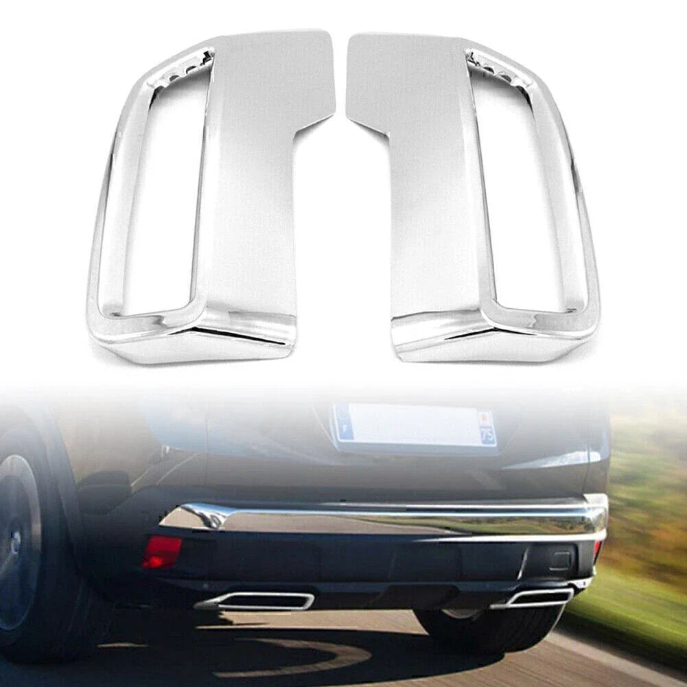 Rear Exhaust Muffler Tail Pipe Cover Trim for Peugeot 3008 5008 (2016-2019)