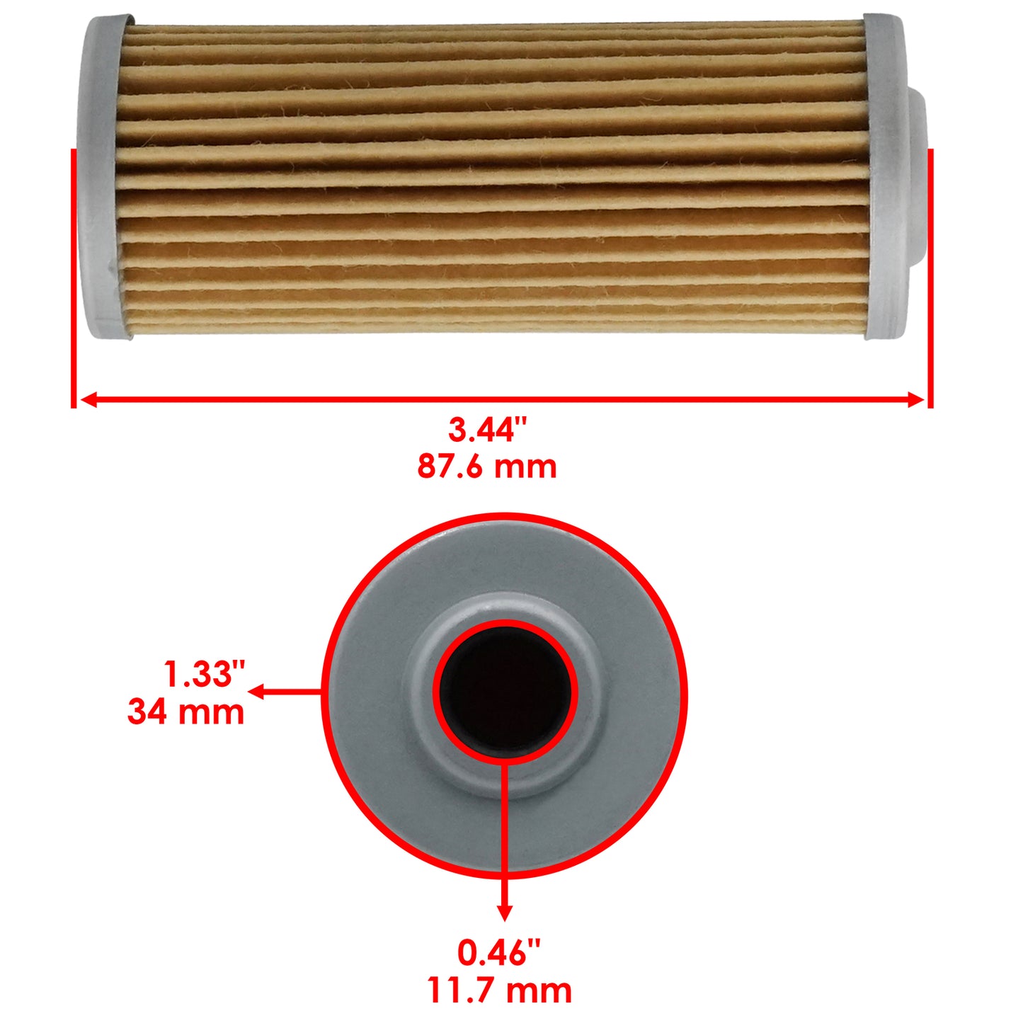 Caltric Fuel Filter Replacement for John Deere 4300 4310 4400 4410 (2008–2020)