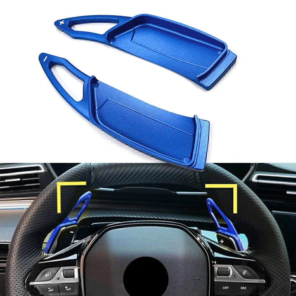 Alu Steering Wheel Paddle Shifter Extensions for Peugeot 3008 5008 GT (17-19)