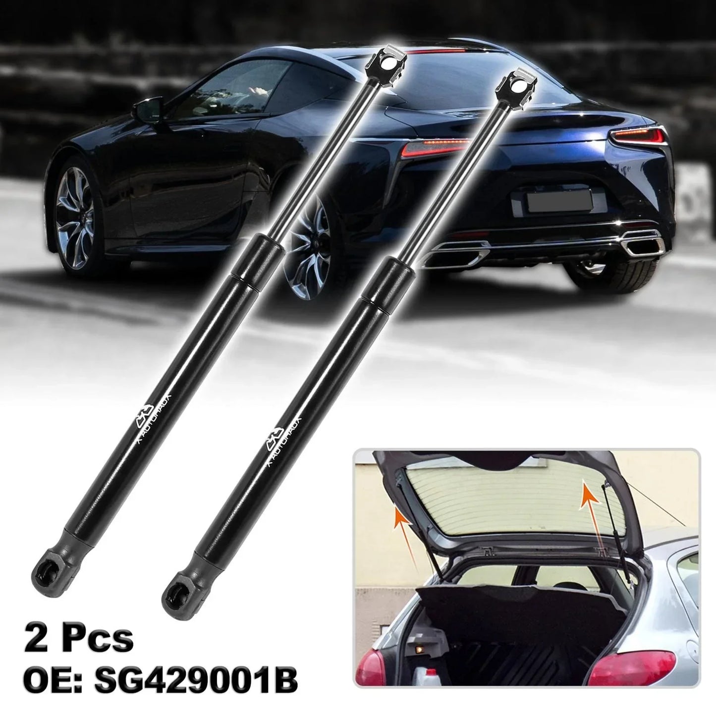 2 x Rear Trunk Lift Supports Struts for Lexus SC300 SC400 (1992-2000)