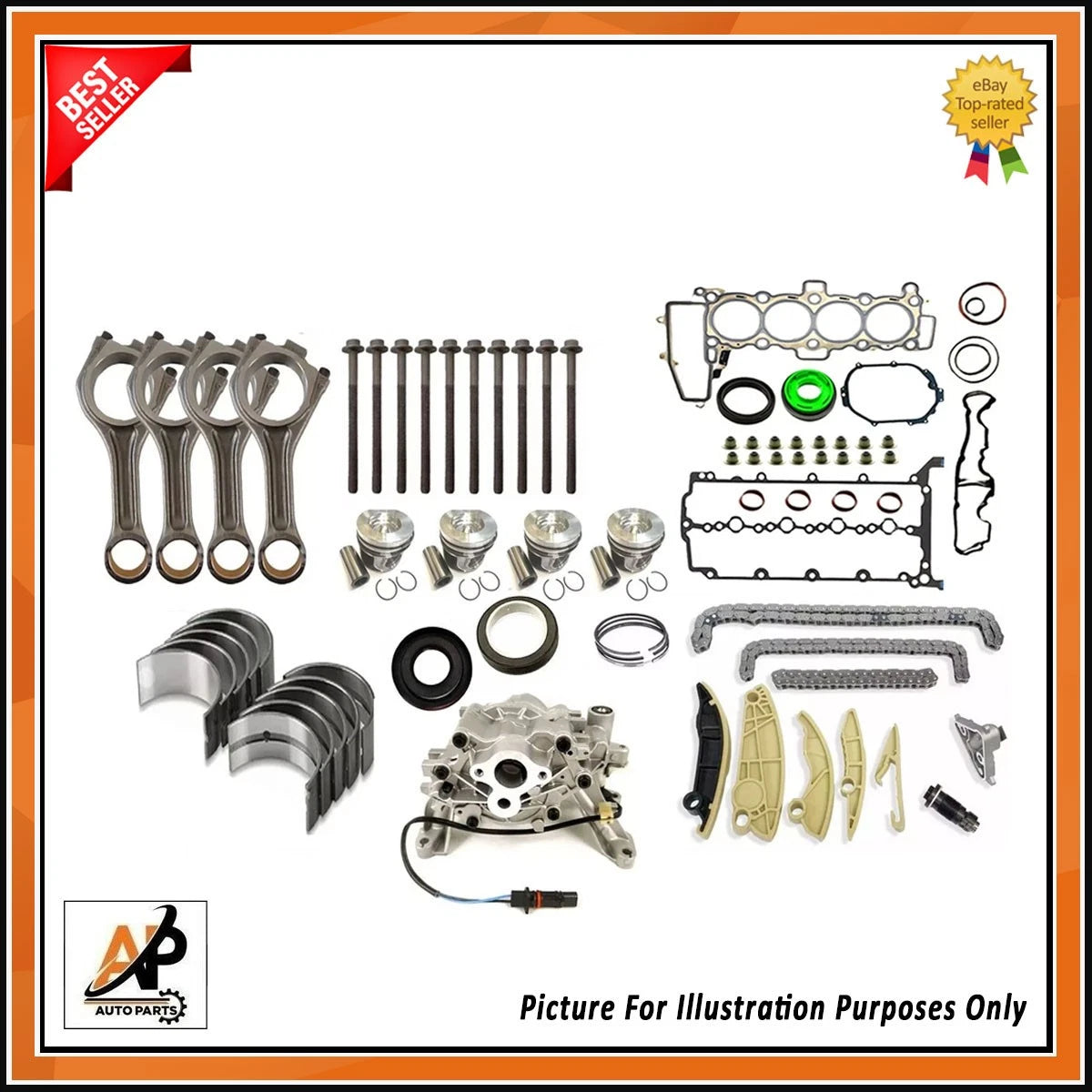 Engine Rebuild Kit Replacement for Land Rover Jaguar 2.0L Diesel (204DTD) (2006–2014)