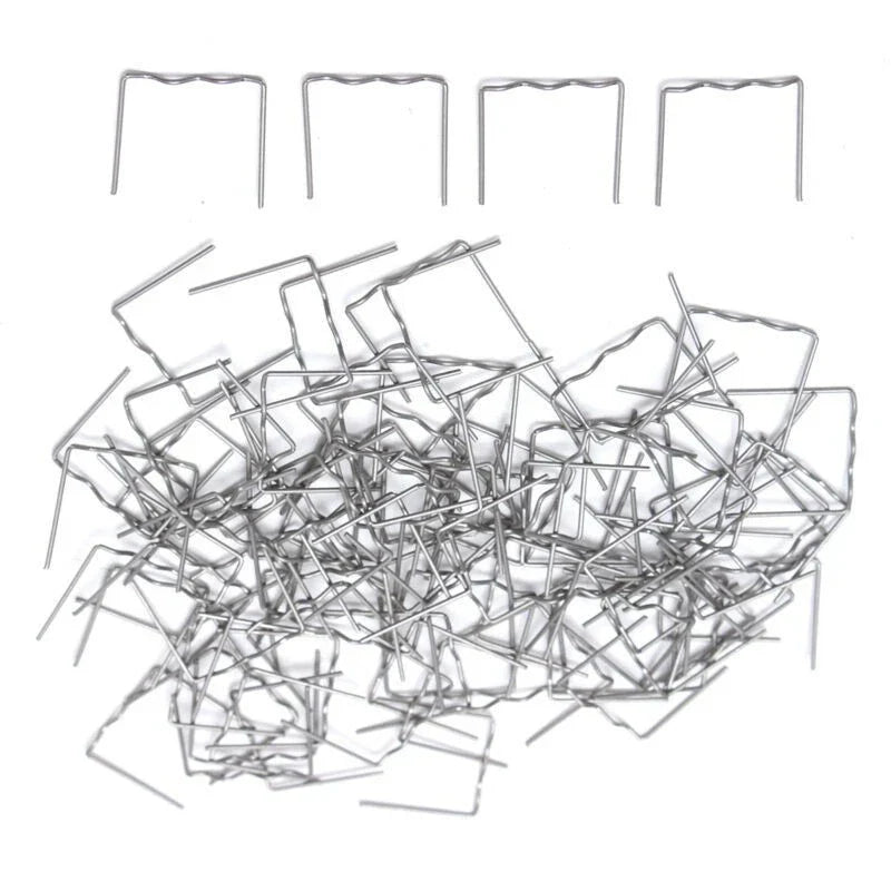Pre-Cut Flat Staples 100pcs 0.6mm for Car Auto