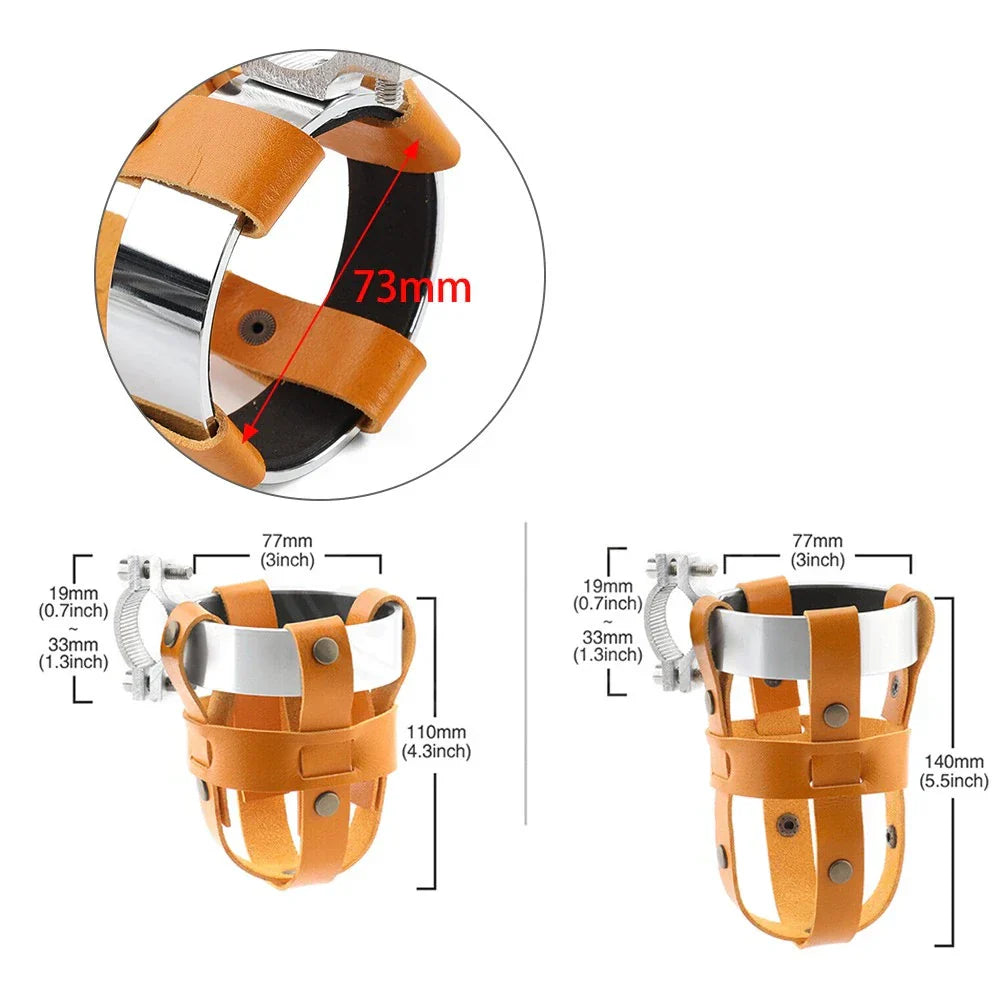 19mm-33mm Handlebar Cup Holder Drink Basket for Harley Chopper