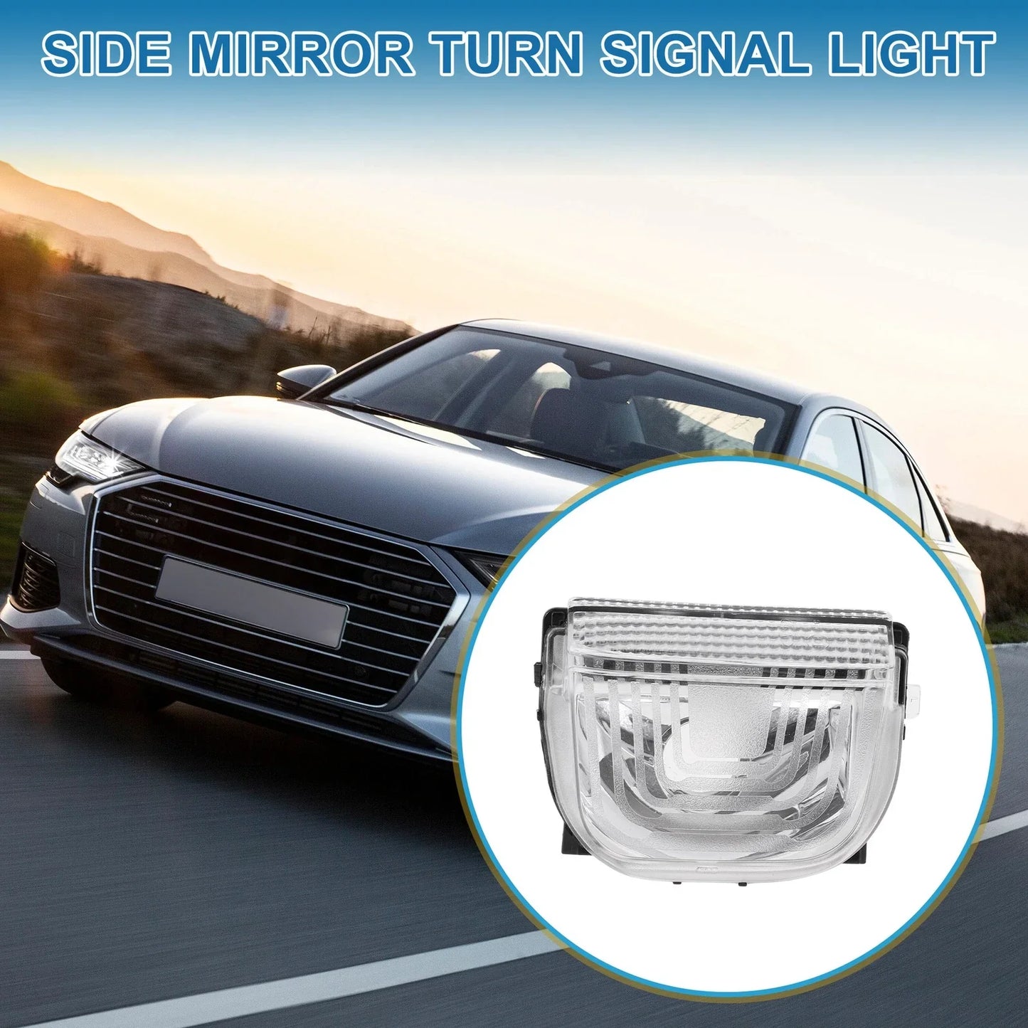 Car Mirror Turn Signal Light Right LED for Mercedes-Benz Sprinter (2010-2023)