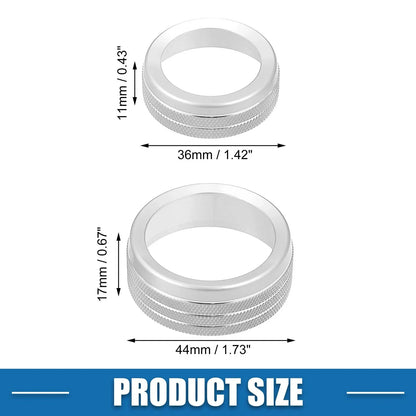 AC Radio Switch Knob Cover Decals for Dodge Durango (2014-2020) - Set of 3