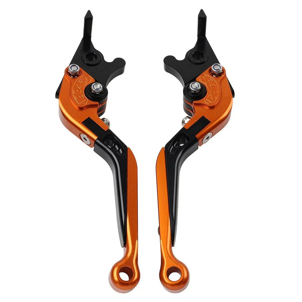 2x Folding Extendable Brake Clutch Levers for Kawasaki ZX1400/ZX14R/ZZR1400 (06-17)