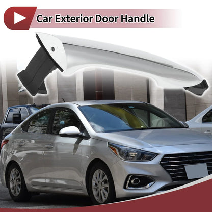 Car Door Handle Grip for Hyundai Elantra Front Right (2011-2016) Silver Tone