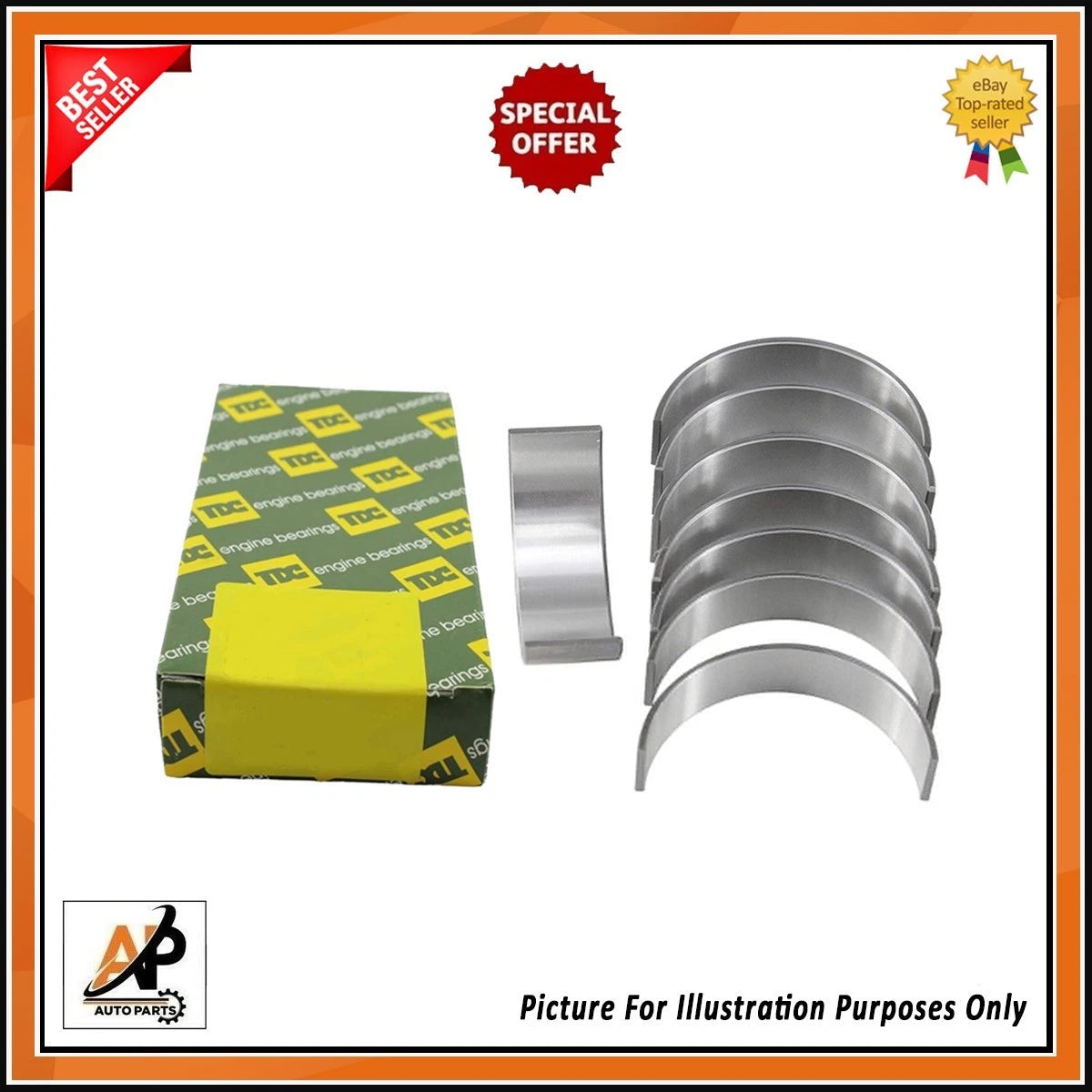 Big End Conrod Bearings Set 0.25 Replacement for Mazda 6 CX-5 (2013–2021)