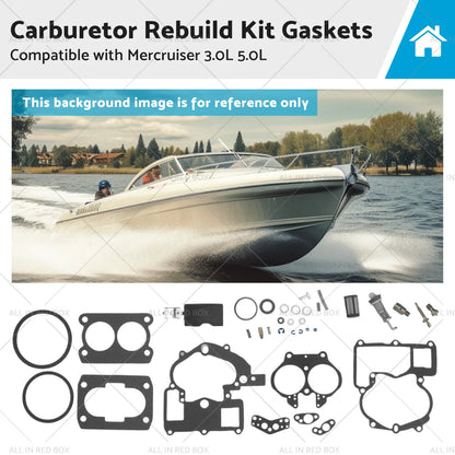 Carburetor Rebuild Kit Gaskets for Mercruiser 3.0L 5.0L