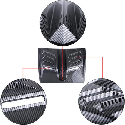 Carbon Fiber Look Hood Vent Scoop Cover