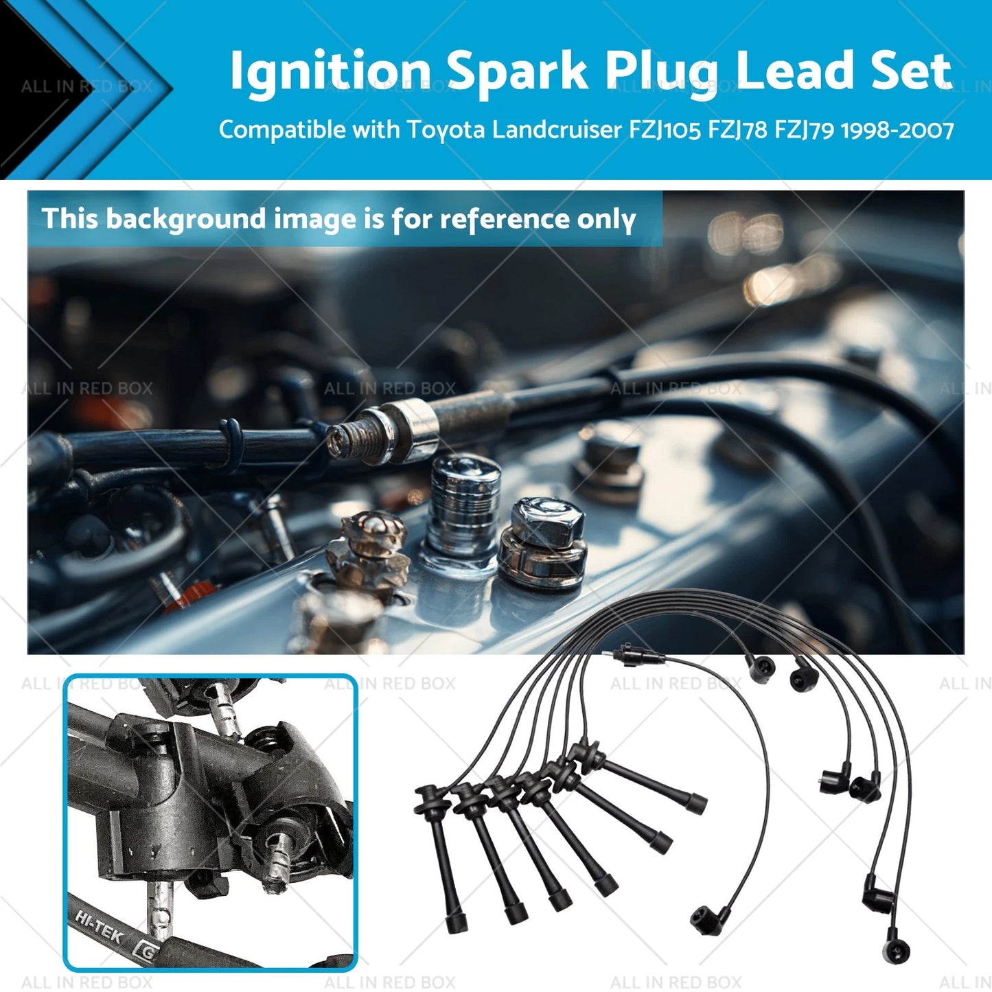 Ignition Leads Set for Toyota Landcruiser FZJ105 FZJ78 FZJ79 (1998-2007)