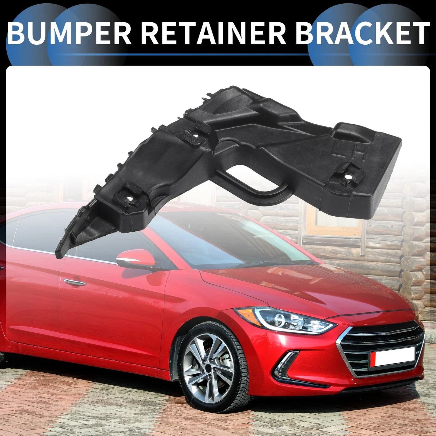 Left Front Bumper Retainer Bracket for Hyundai Elantra (2017-2018)
