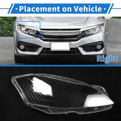 Car Front Right Headlight Lens Cover for Mercedes-Benz S-Class (2006-2009)