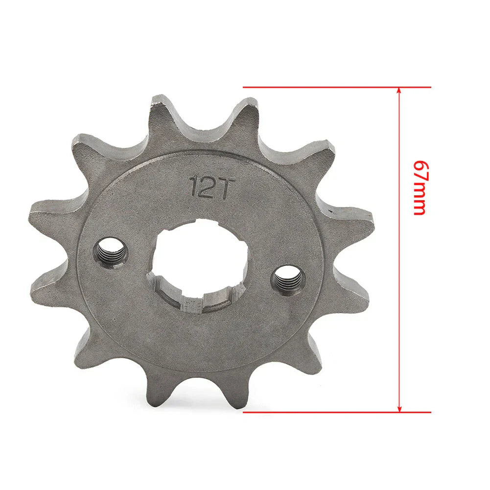 12T Front Sprocket Cog for 125cc-250cc Dirt Pit Bike ATV Go Kart