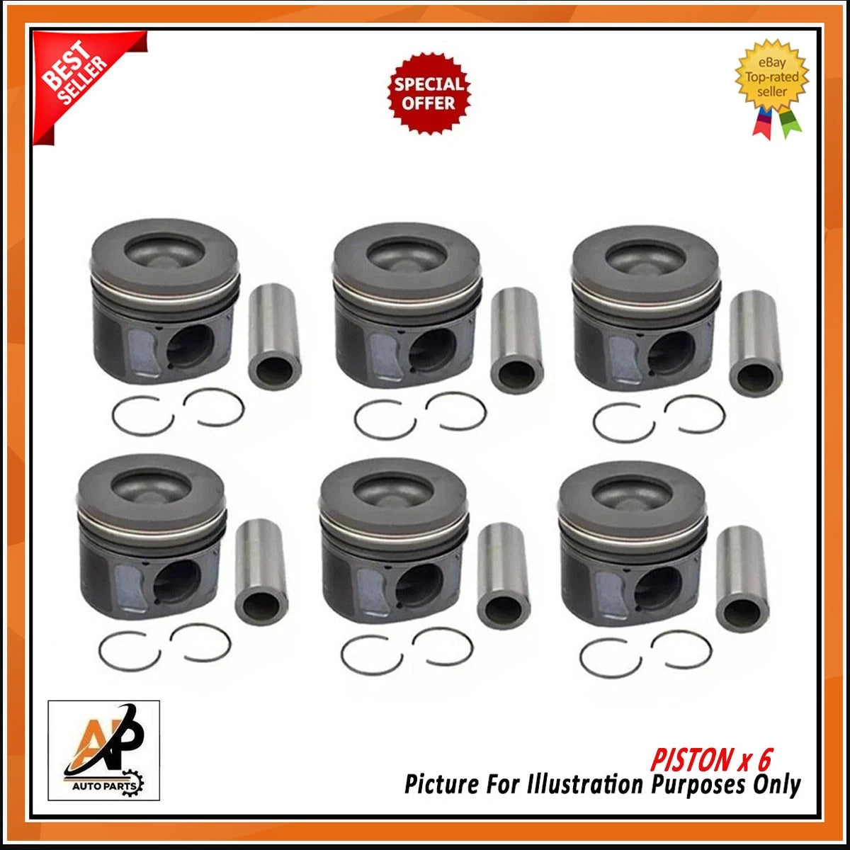 Engine Bearing Set Replacement with Pistons and Conrods for Jaguar XE F PACE (2015–2020)