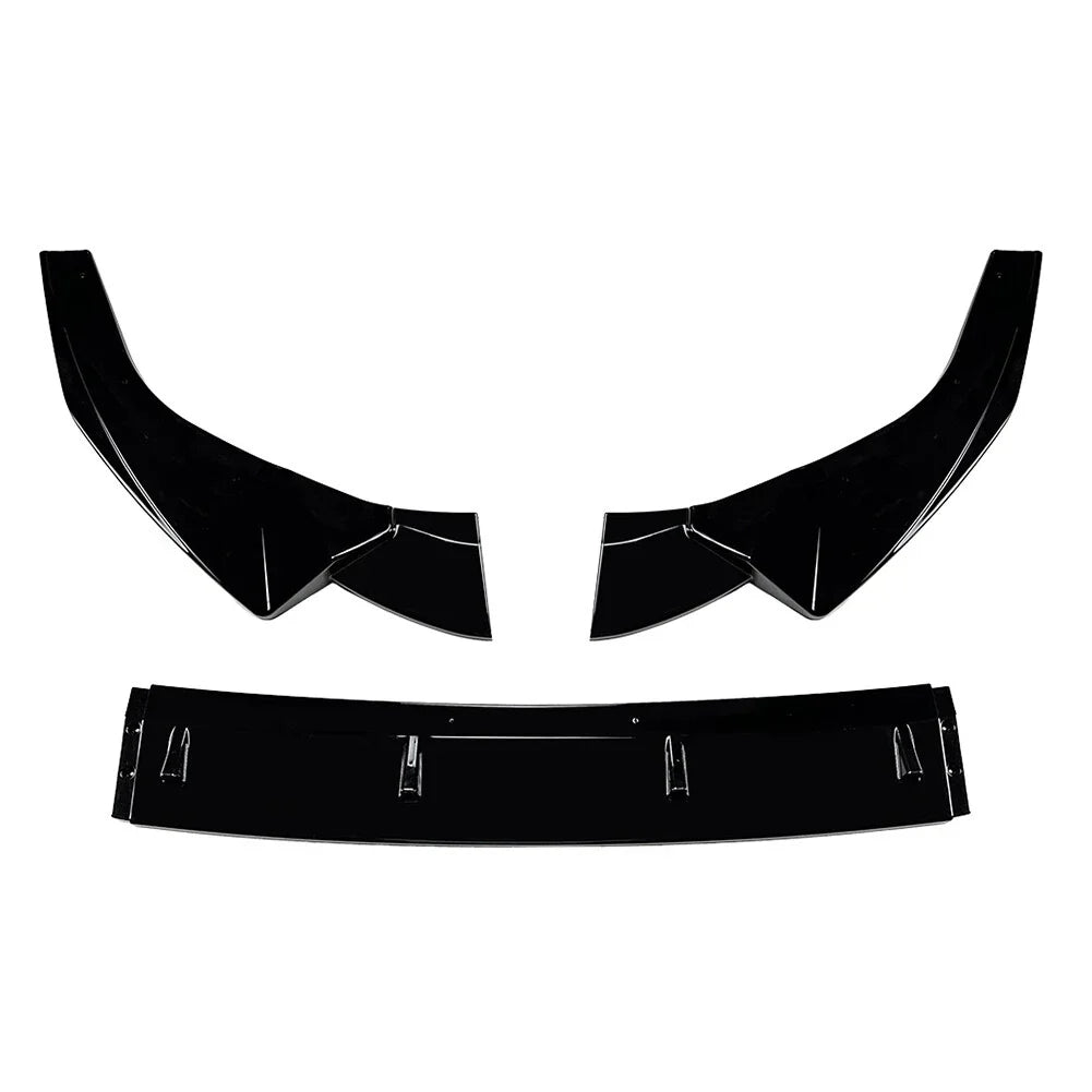 Glossy Black Front Bumper Splitter Lip for Audi A5 Sline S5 (2020-2024)