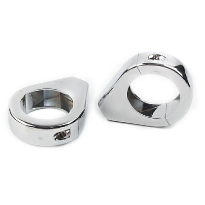 Chrome Fork Clamp Turn Signal Clamps for Harley Softail (39mm)