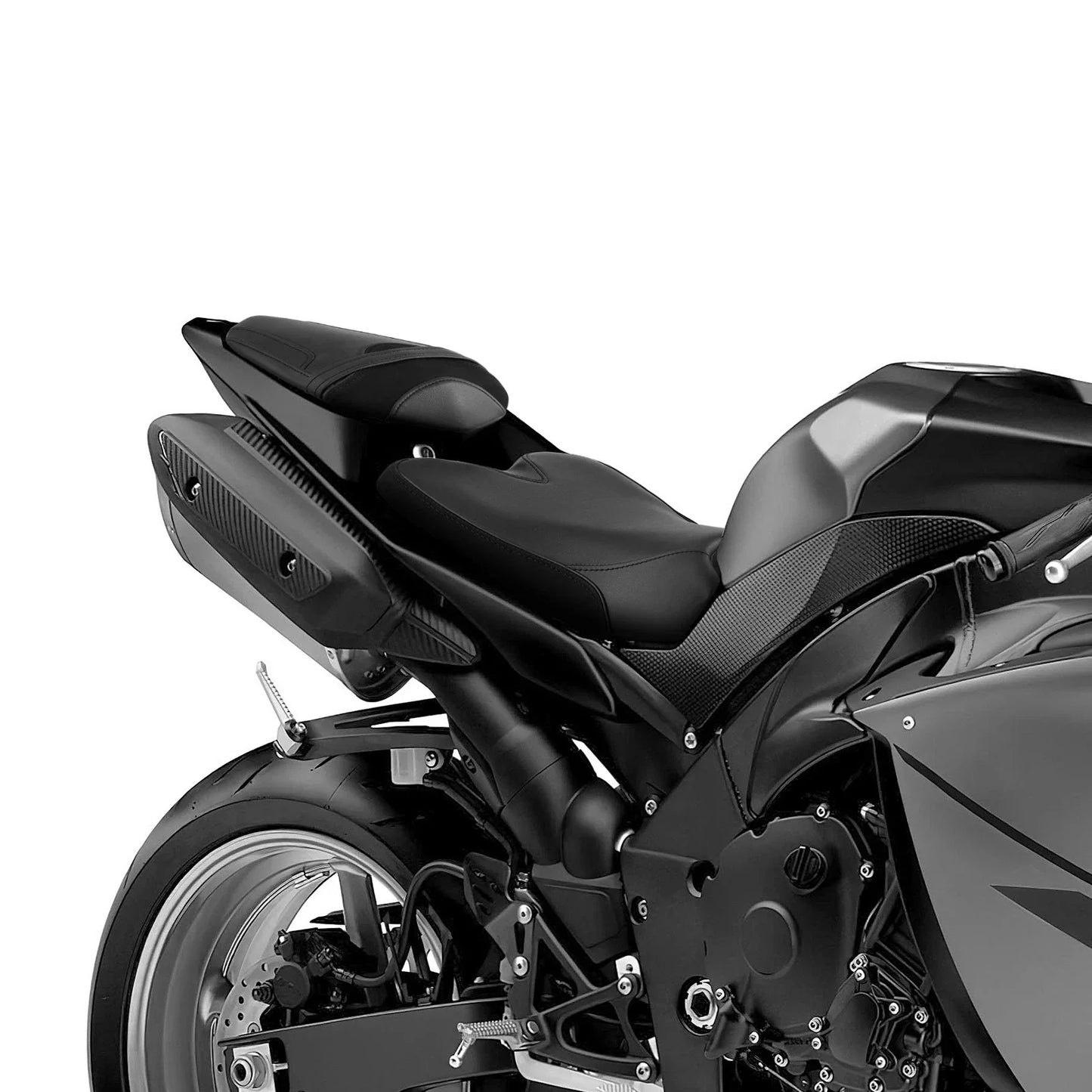 Black Driver & Passenger Seats for Yamaha YZF R1 (2009-2014)