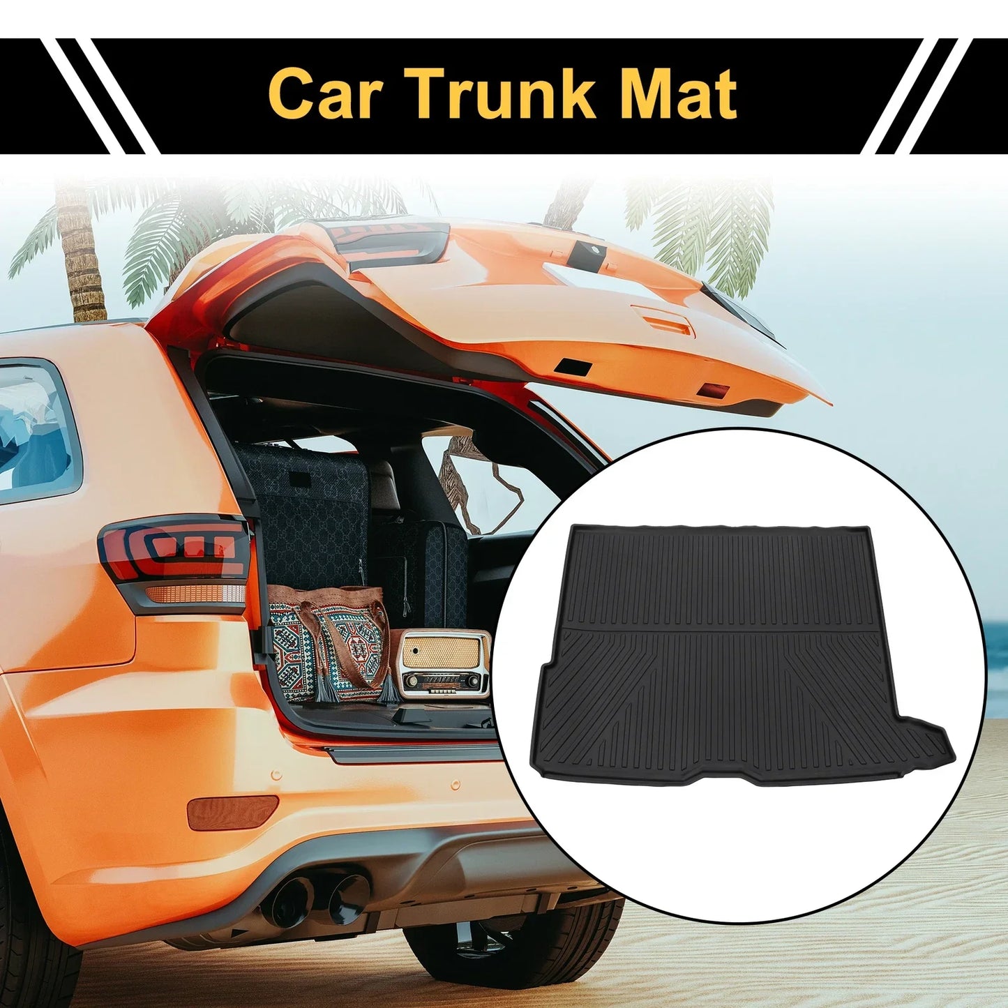 Cargo Liner Rear Trunk Mat for Mercedes-Benz GLC Class GLC250 GLC300 (2016-2023)