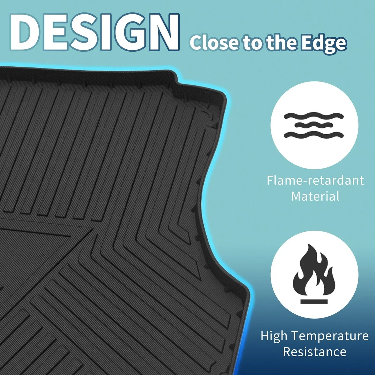 Flat Face Cargo Liner Rear Trunk Mat for Honda Civic (2006-2010) 1 x TPE